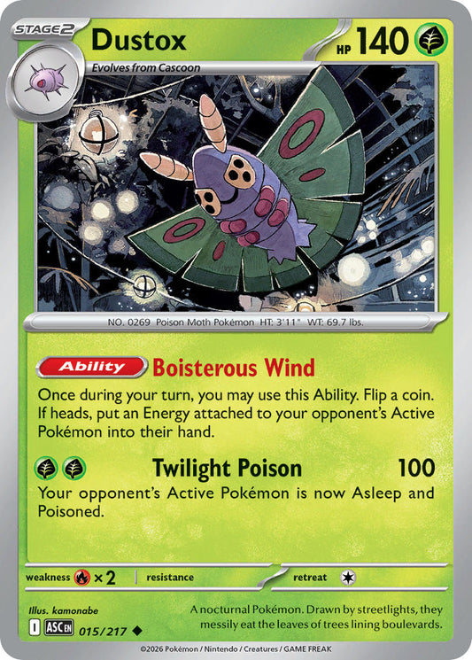 Dustox 015/217 - POKEMON MEGA EVOLUTION: ASCENDED HEROES