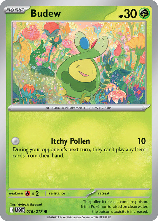 Budew 016/217 - POKEMON MEGA EVOLUTION: ASCENDED HEROES