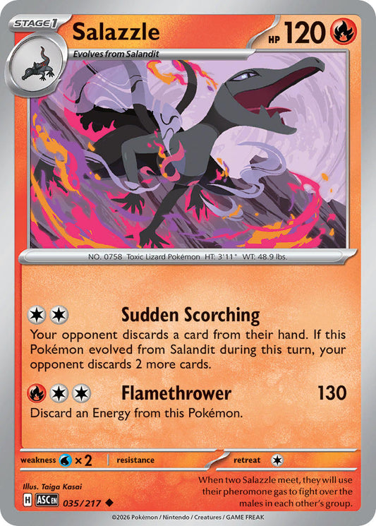 Salazzle 035/217 - POKEMON MEGA EVOLUTION: ASCENDED HEROES