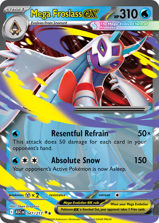 Mega Froslass ex 047/217 - POKEMON MEGA EVOLUTION: ASCENDED HEROES