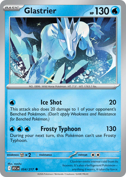 Glastrier 054/217 - POKEMON MEGA EVOLUTION: ASCENDED HEROES