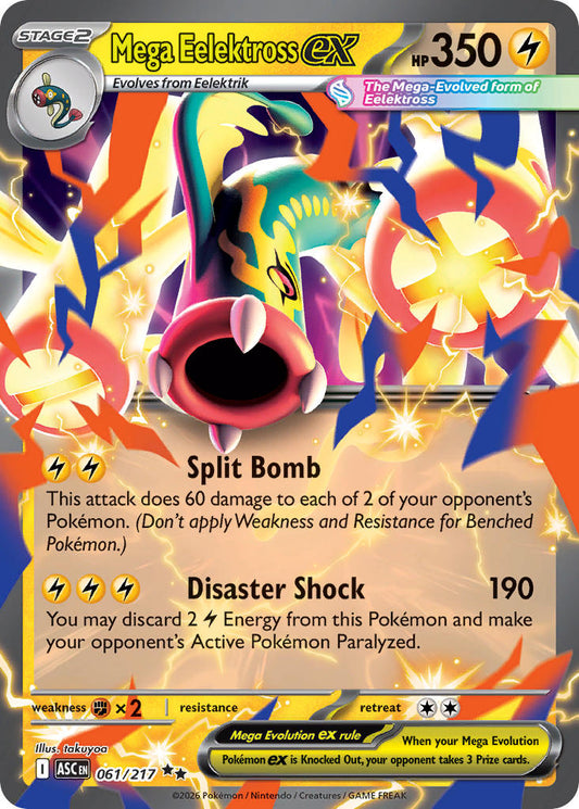Mega Eelektross ex 061/217 - POKEMON MEGA EVOLUTION: ASCENDED HEROES
