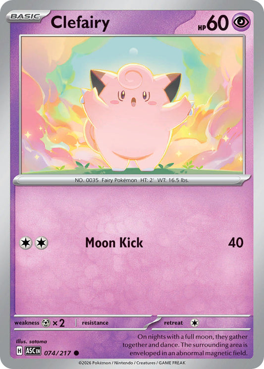 Clefairy 074/217 - POKEMON MEGA EVOLUTION: ASCENDED HEROES