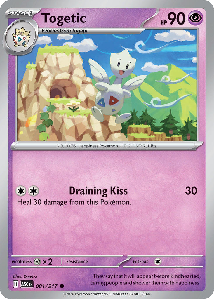 Togetic 081/217 - POKEMON MEGA EVOLUTION: ASCENDED HEROES