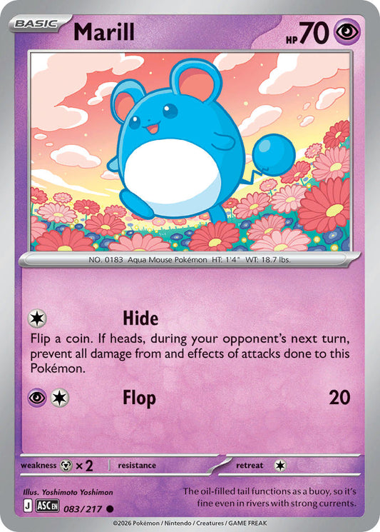 Marill 083/217 - POKEMON MEGA EVOLUTION: ASCENDED HEROES