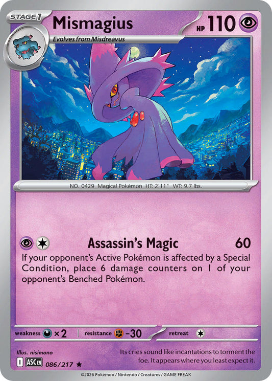 Mismagius 086/217 - POKEMON MEGA EVOLUTION: ASCENDED HEROES