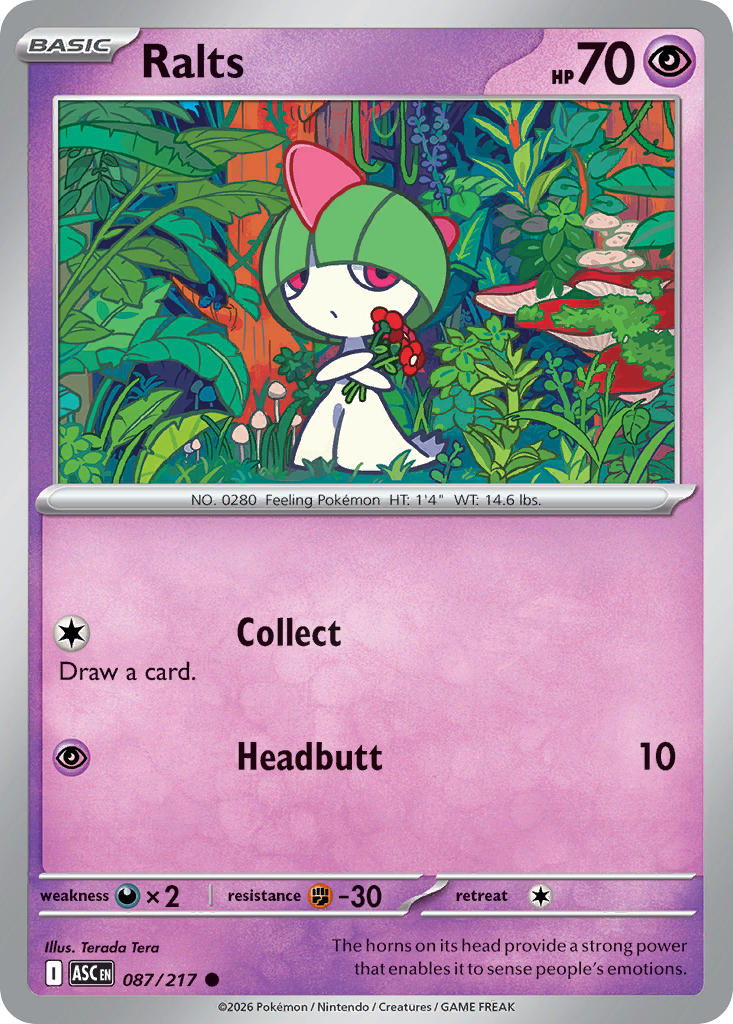 Ralts 087/217 - POKEMON MEGA EVOLUTION: ASCENDED HEROES