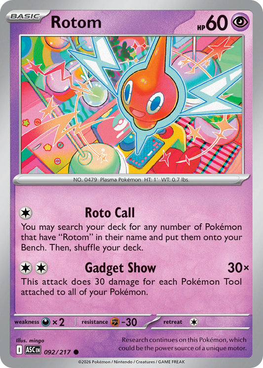 Rotom 092/217 - POKEMON MEGA EVOLUTION: ASCENDED HEROES