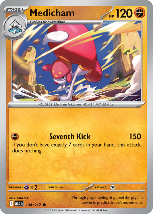 Medicham 104/217 - POKEMON MEGA EVOLUTION: ASCENDED HEROES