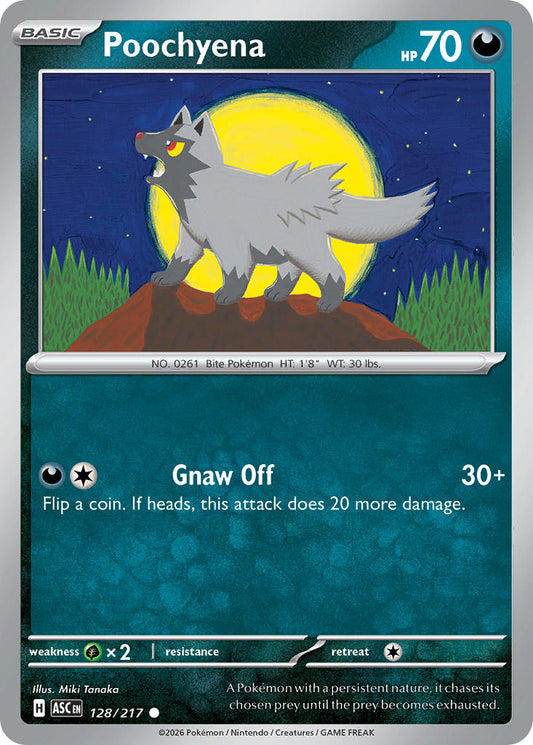Poochyena 128/217 - POKEMON MEGA EVOLUTION: ASCENDED HEROES