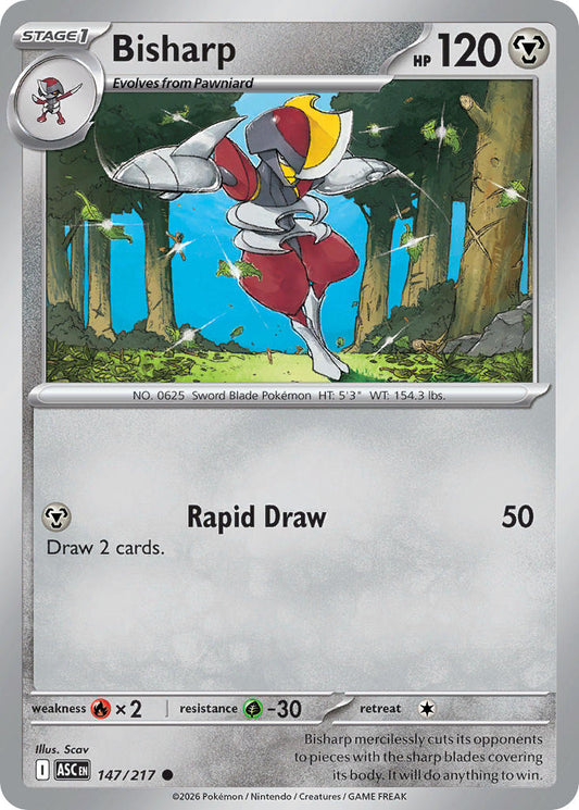 Bisharp 147/217 - POKEMON MEGA EVOLUTION: ASCENDED HEROES
