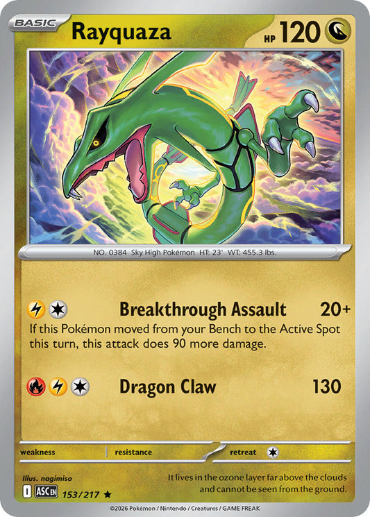 Rayquaza 153/217 - POKEMON MEGA EVOLUTION: ASCENDED HEROES