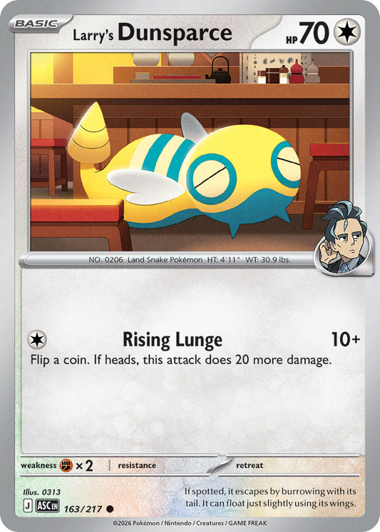 Larry's Dunsparce 163/217 - POKEMON MEGA EVOLUTION: ASCENDED HEROES