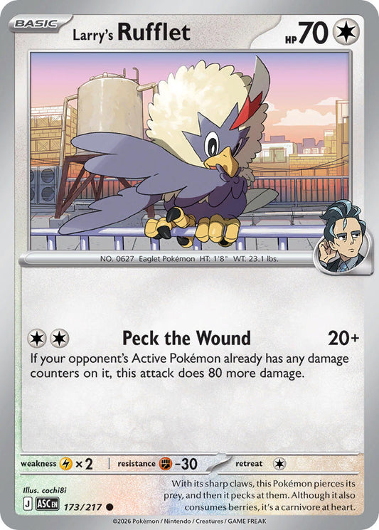 Larry's Rufflet 173/217 - POKEMON MEGA EVOLUTION: ASCENDED HEROES