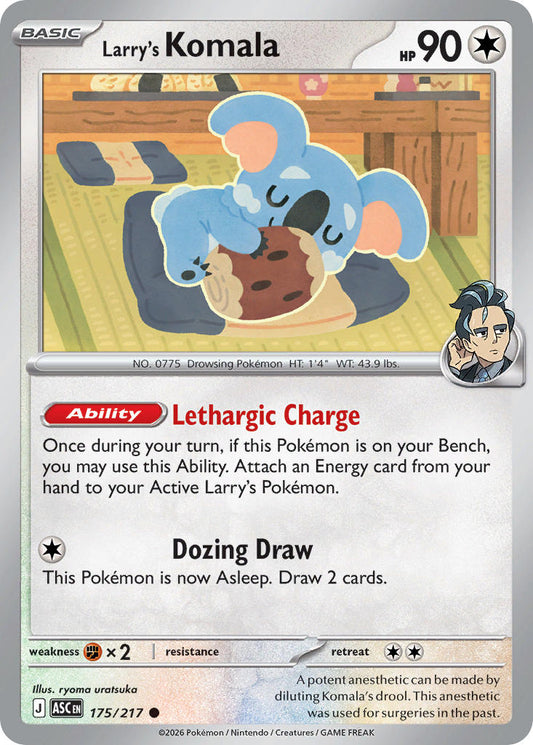Larry's Komala 175/217 - POKEMON MEGA EVOLUTION: ASCENDED HEROES