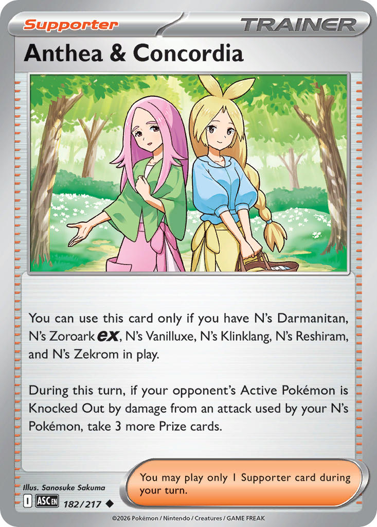 Anthea & Concordia 182/217 - POKEMON MEGA EVOLUTION: ASCENDED HEROES