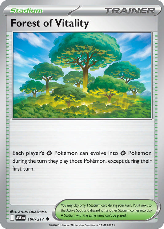 Forest of Vitality 188/217 - POKEMON MEGA EVOLUTION: ASCENDED HEROES
