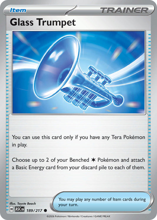 Glass Trumpet 189/217 - POKEMON MEGA EVOLUTION: ASCENDED HEROES