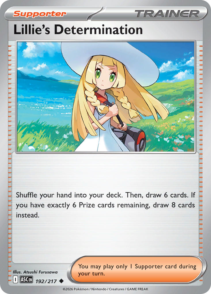Lillie's Determination 192/217 - POKEMON MEGA EVOLUTION: ASCENDED HEROES
