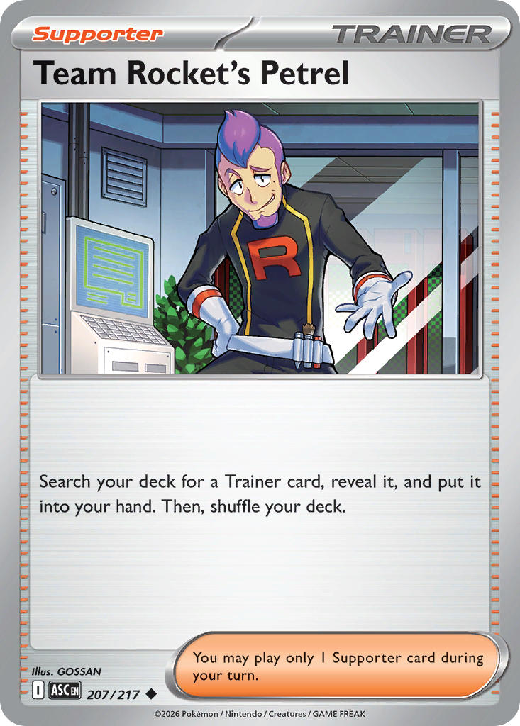Team Rocket's Petrel 207/217 - POKEMON MEGA EVOLUTION: ASCENDED HEROES