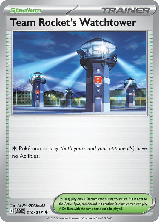 Team Rocket's Watchtower 210/217 - POKEMON MEGA EVOLUTION: ASCENDED HEROES