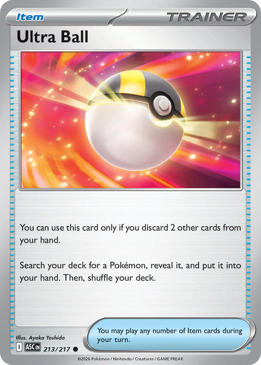Ultra Ball 213/217 - POKEMON MEGA EVOLUTION: ASCENDED HEROES
