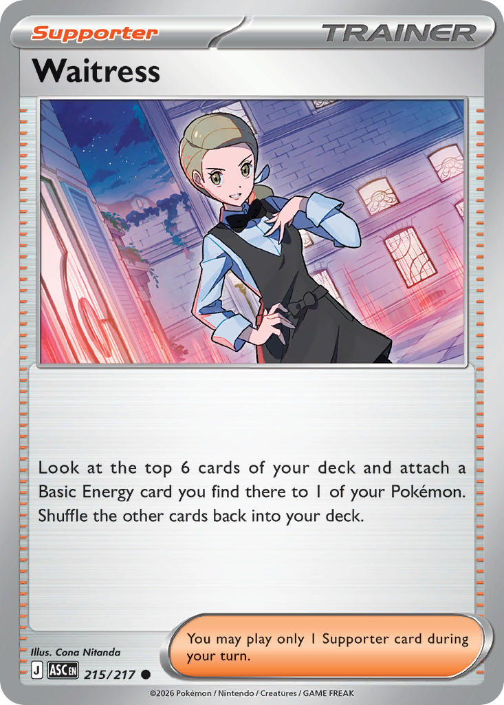 Waitress 215/217 - POKEMON MEGA EVOLUTION: ASCENDED HEROES