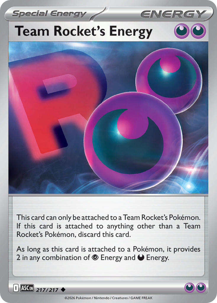 Team Rocket's Energy 217/217 - POKEMON MEGA EVOLUTION: ASCENDED HEROES