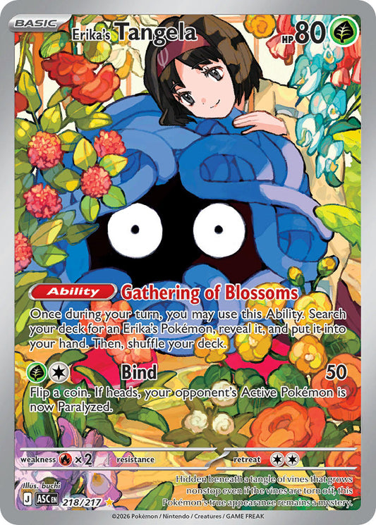 Erika's Tangela 218/217 - POKEMON MEGA EVOLUTION: ASCENDED HEROES