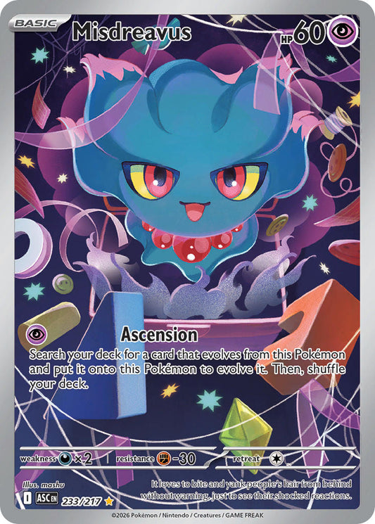 Misdreavus 233/217 - POKEMON MEGA EVOLUTION: ASCENDED HEROES