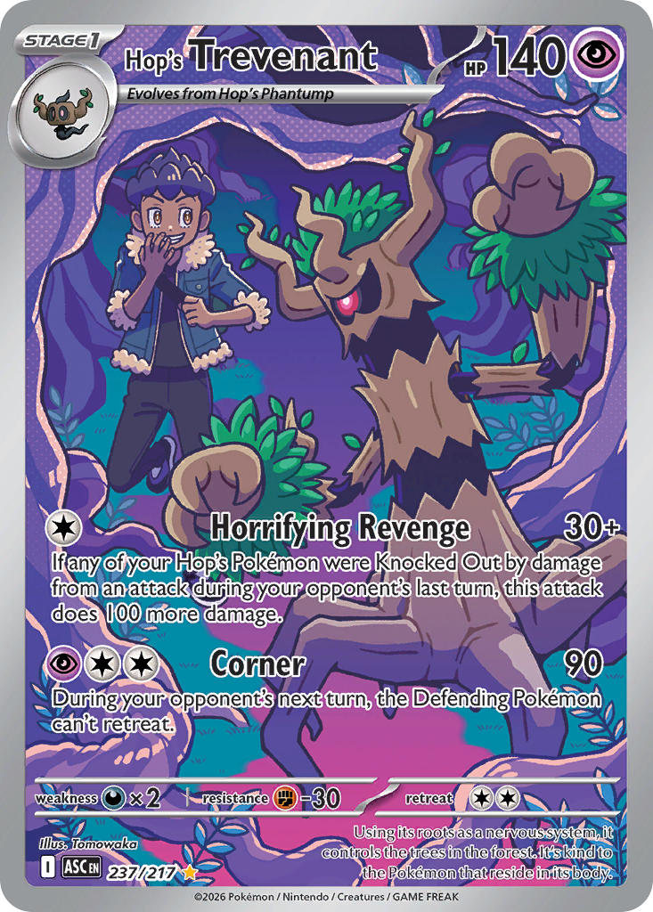 Hop's Trevenant 237/217 - POKEMON MEGA EVOLUTION: ASCENDED HEROES - Pokemon Single Card