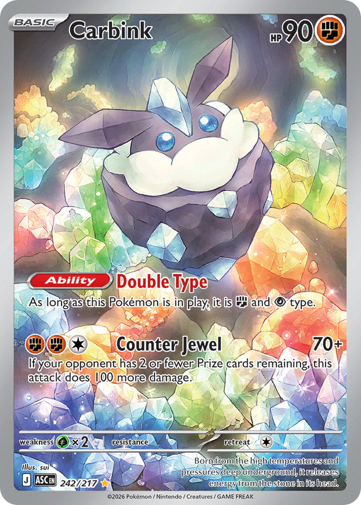 Carbink 242/217 - POKEMON MEGA EVOLUTION: ASCENDED HEROES