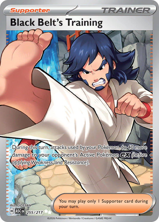 Black Belt's Training 255/217 - POKEMON MEGA EVOLUTION: ASCENDED HEROES - Pokemon Single Card