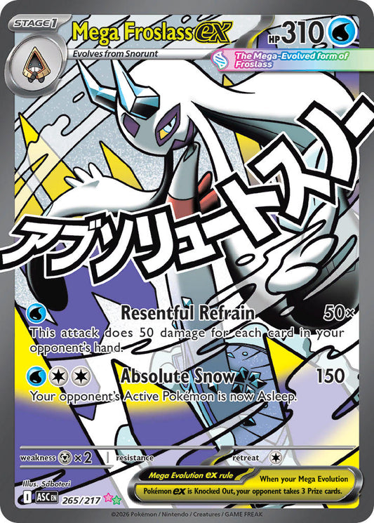 Mega Froslass ex 265/217 - POKEMON MEGA EVOLUTION: ASCENDED HEROES