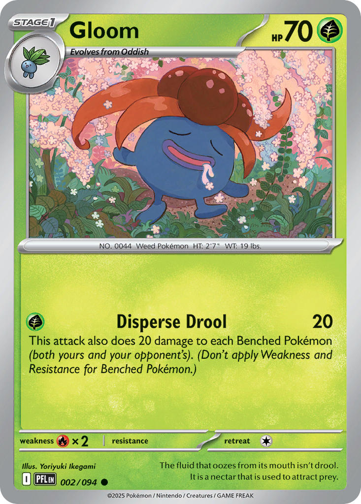 Gloom 002/094 - POKEMON MEGA EVOLUTION: PHANTASMAL FLAMES