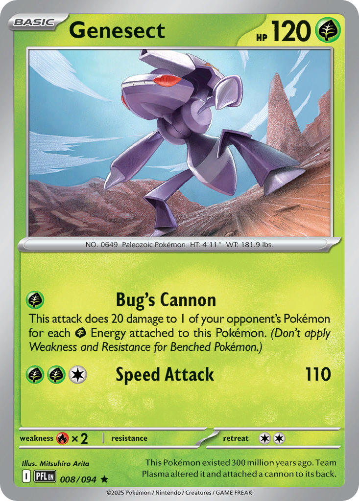 Genesect 008/094 - POKEMON MEGA EVOLUTION: PHANTASMAL FLAMES