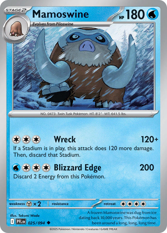 Mamoswine 025/094 - POKEMON MEGA EVOLUTION: PHANTASMAL FLAMES