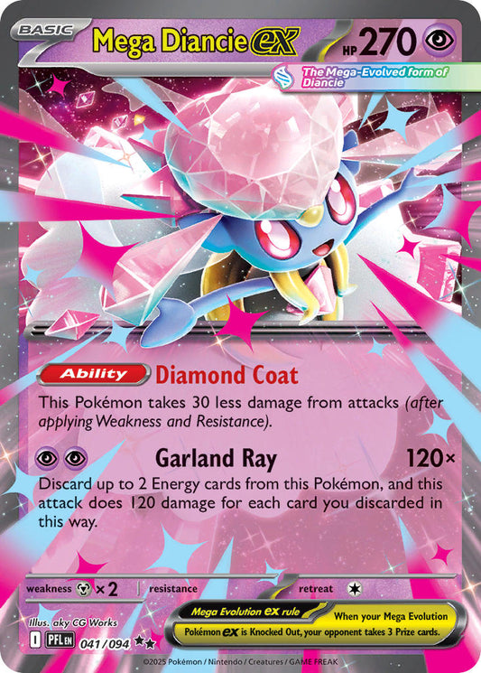 Mega Diancie ex 041/094 - POKEMON MEGA EVOLUTION: PHANTASMAL FLAMES