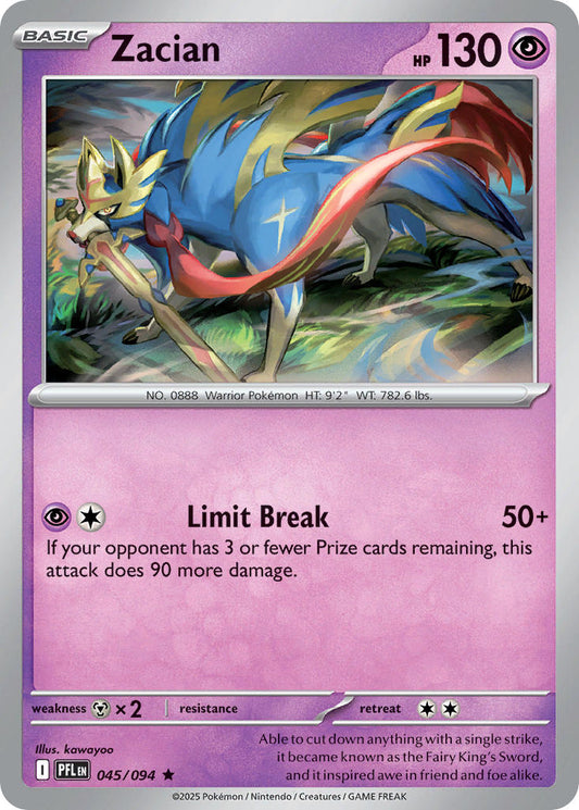 Zacian 045/094 - POKEMON MEGA EVOLUTION: PHANTASMAL FLAMES