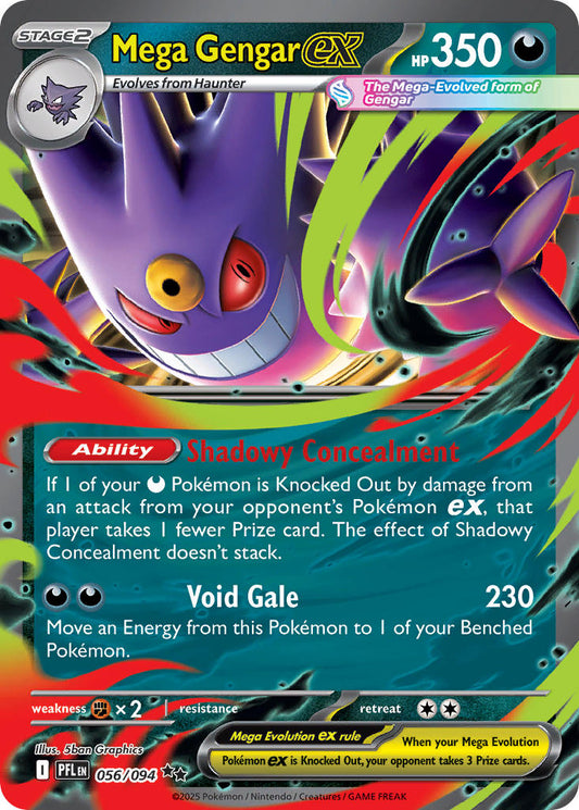 Mega Gengar ex 056/094 - POKEMON MEGA EVOLUTION: PHANTASMAL FLAMES