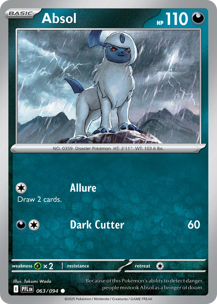 Absol 063/094 - POKEMON MEGA EVOLUTION: PHANTASMAL FLAMES