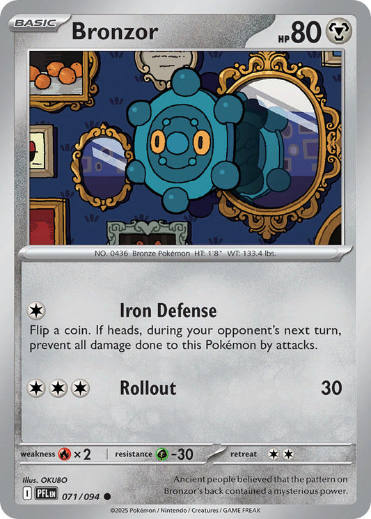 Bronzor 071/094 - POKEMON MEGA EVOLUTION: PHANTASMAL FLAMES