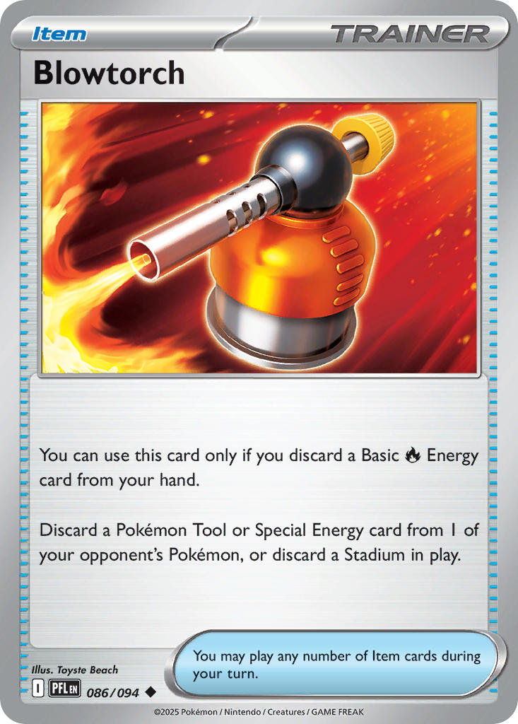 Blowtorch 086/094 - POKEMON MEGA EVOLUTION: PHANTASMAL FLAMES - Pokemon Single Card