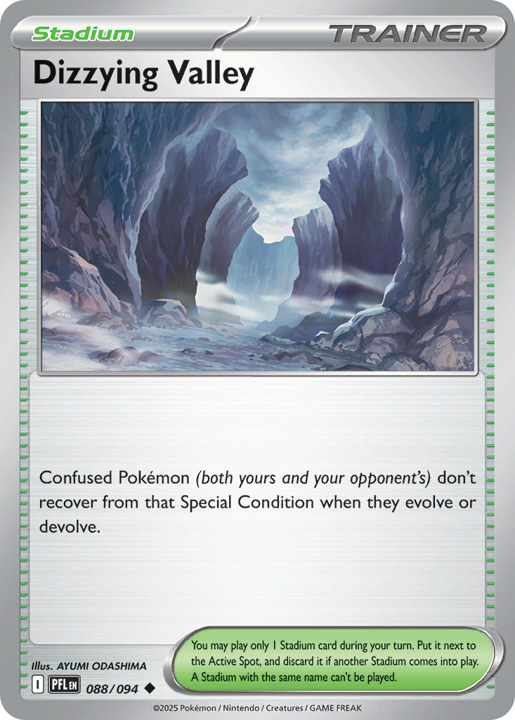 Dizzying Valley 088/094 - POKEMON MEGA EVOLUTION: PHANTASMAL FLAMES - Pokemon Single Card