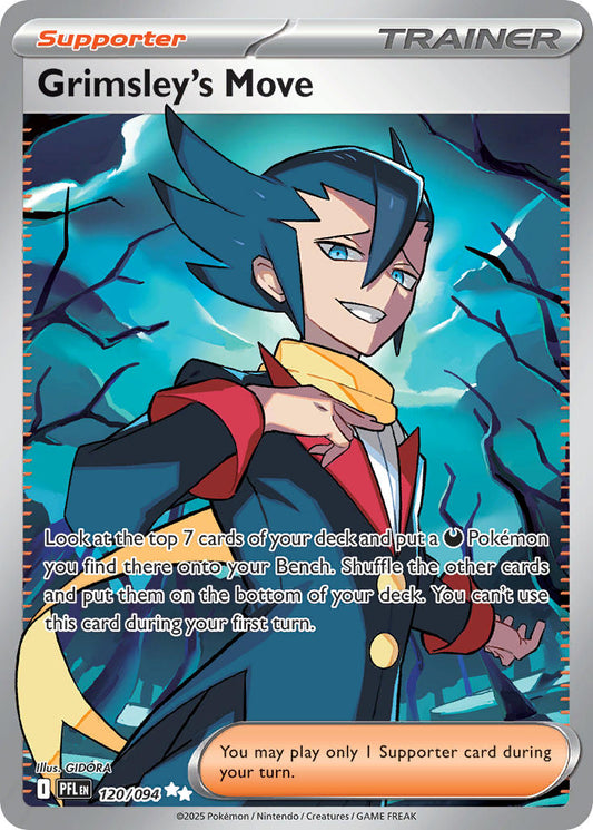 Grimsley's Move 120/094 - POKEMON MEGA EVOLUTION: PHANTASMAL FLAMES - Pokemon Single Card