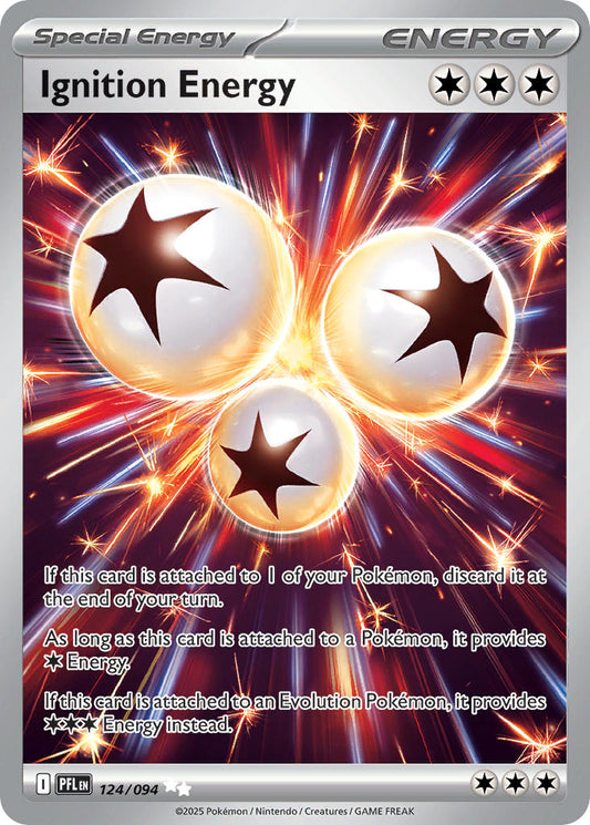 Ignition Energy 124/094 - POKEMON MEGA EVOLUTION: PHANTASMAL FLAMES - Pokemon Single Card