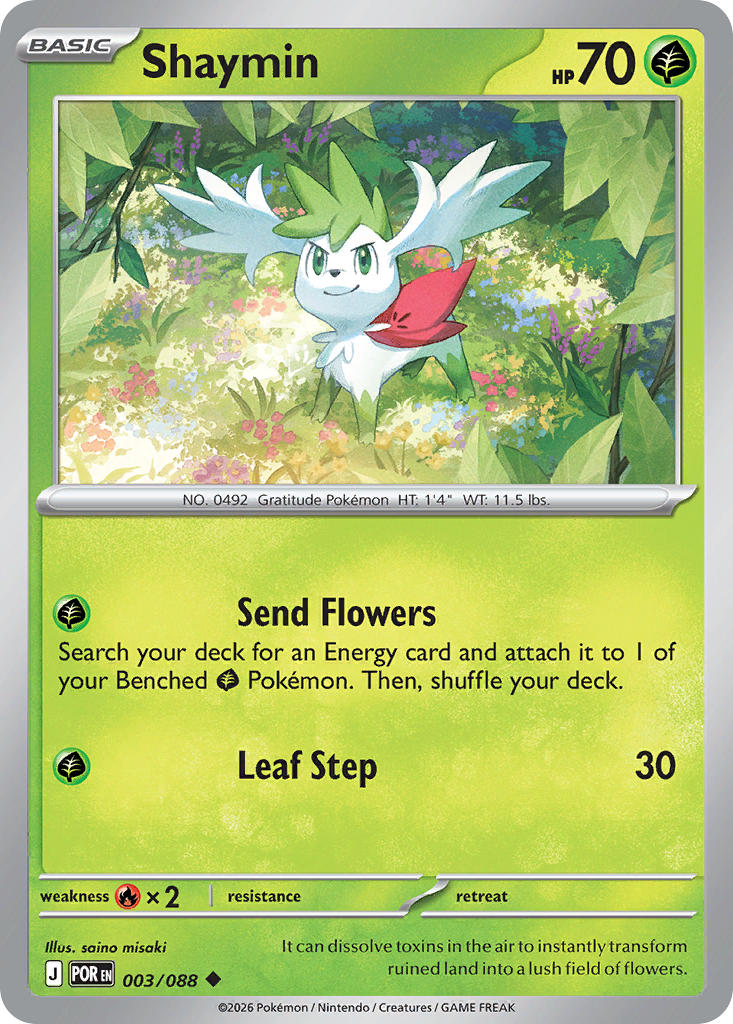 Shaymin 003/088 - POKEMON MEGA EVOLUTION: PERFECT ORDER