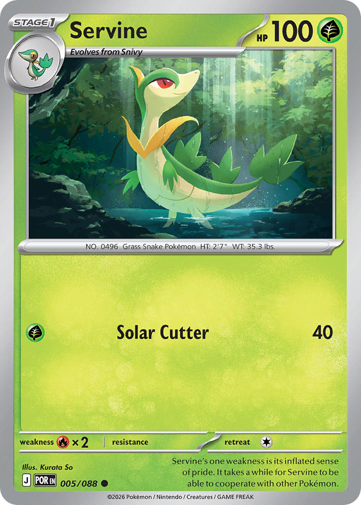 Servine 005/088 - POKEMON MEGA EVOLUTION: PERFECT ORDER