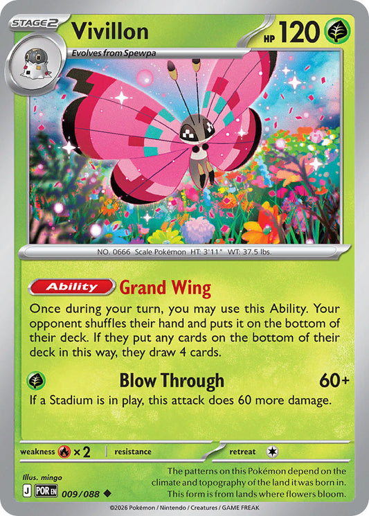 Vivillon 009/088 - POKEMON MEGA EVOLUTION: PERFECT ORDER