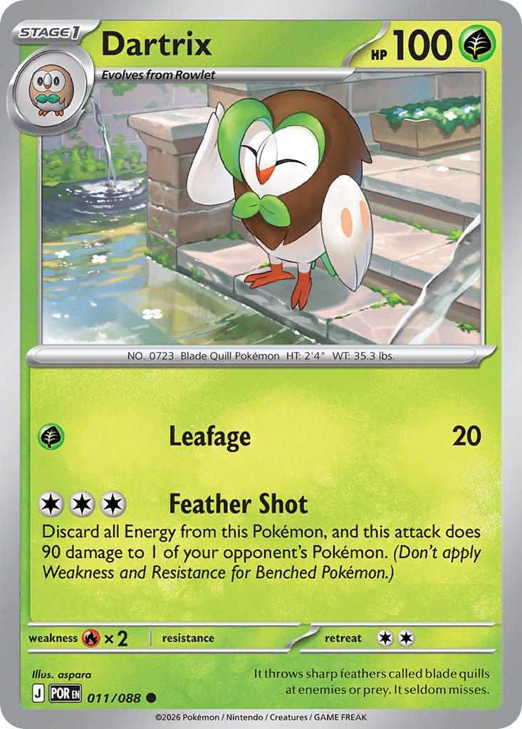 Dartrix 011/088 - POKEMON MEGA EVOLUTION: PERFECT ORDER